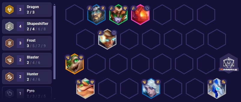 TFT Set 12 Dragon Reroll Team Comp