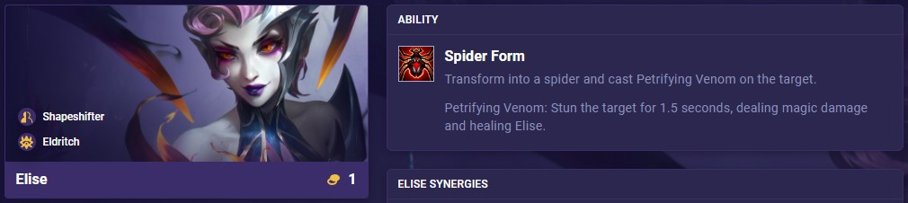 TFT Set 12 Elise Ability