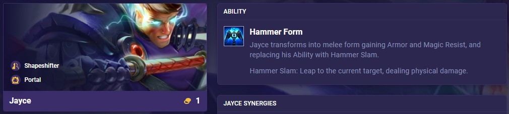 TFT Set 12 Jayce Ability