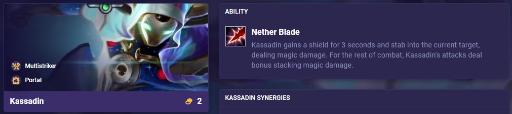 TFT Set 12 Kassadin Ability