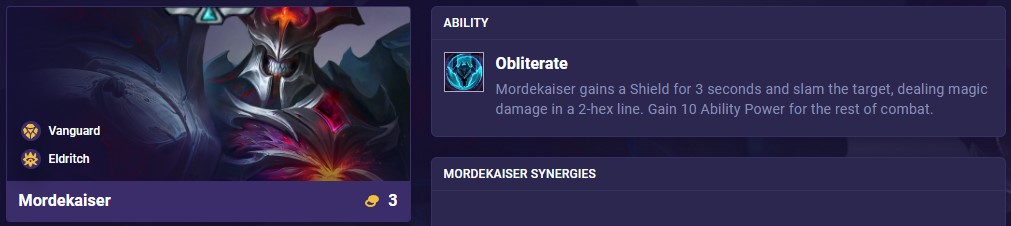 TFT Set 12 Mordekaiser Ability