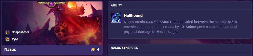 TFT Set 12 Nasus Ability