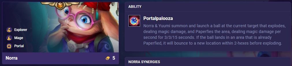 TFT Set 12 Norra Ability