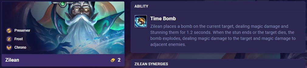 TFT Set 12 Zilean Ability