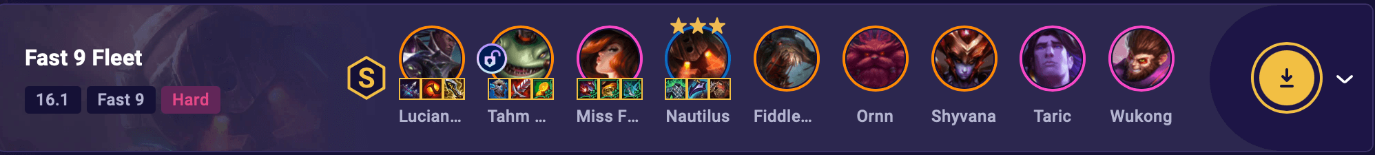 TFT Set 16 Fast 9 Fleet